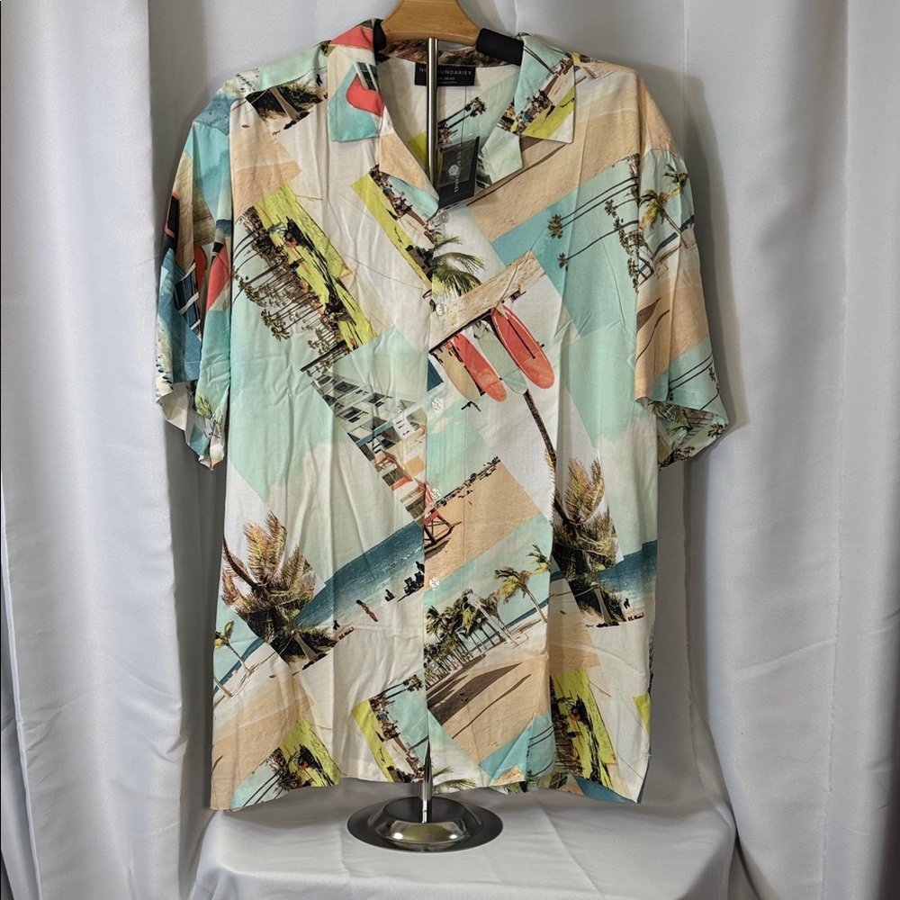 No Boundaries Tropical Print Men's Shirt